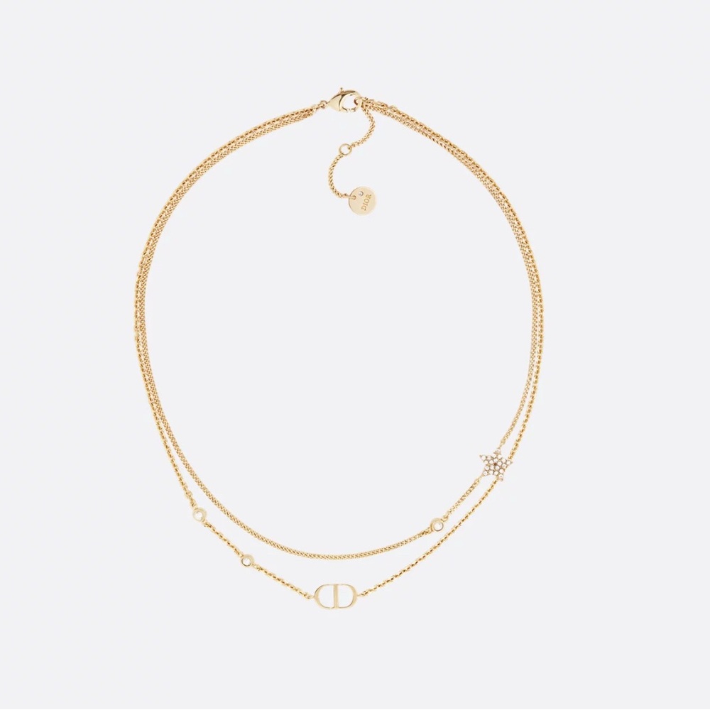 Petit CD double necklace